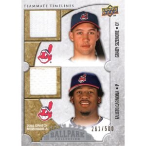 Grady Sizemore & Fausto Carmona baseball card
