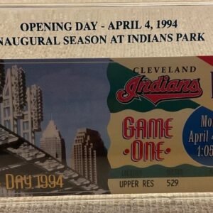 Jacobs Field Inaugural Game - Ticket With Stand