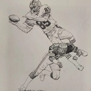 Dave Logan - Shell Oil NFL print (1981)