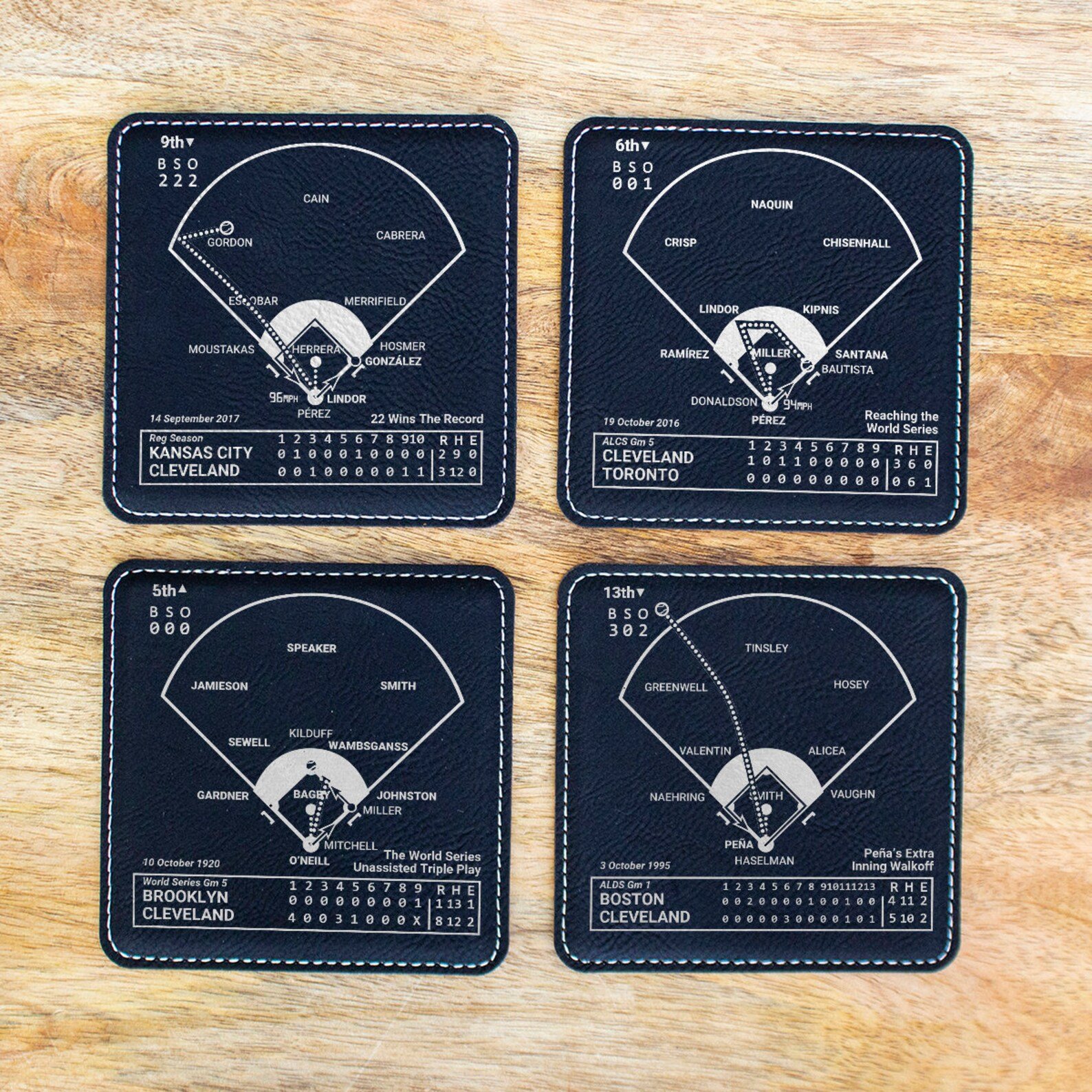 Greatest Indians Plays: Slate Coasters (Set of 4) - Image 2