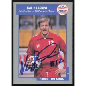 Kai Haaskivi - MISL All-Decade Team card (autographed)