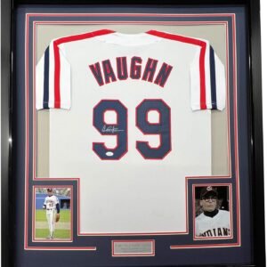 Ricky Vaughn - framed/signed jersey