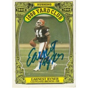 Earnest Byner card (autographed)