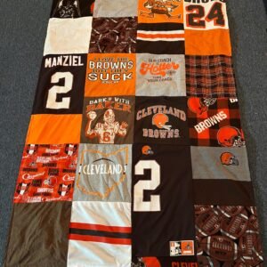 Browns t-shirt quilt