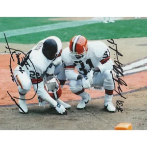 Hanford Dixon / Frank Minnifield photo (autographed)