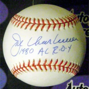 Joe Charboneau - Rookie of Year ball (autographed)