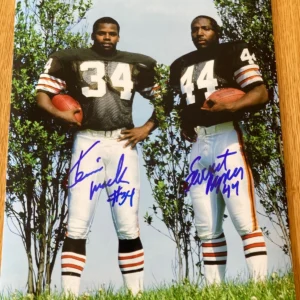 Kevin Mack & Earnest Byner signed photo