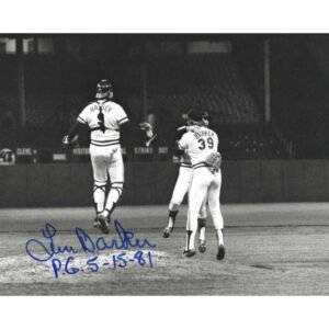 Len Barker Perfect Game - autographed photo
