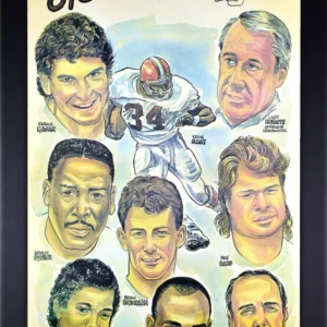 1987 Cleveland Browns Offense Framed Print 13x20