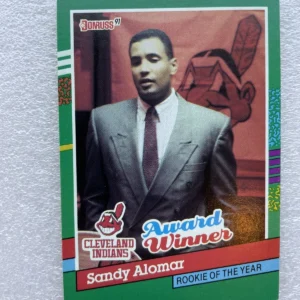 Sandy Alomar card - 1991 Donruss (Rookie of the Year)