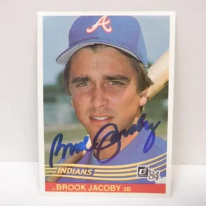 Brook Jacoby rookie card (autographed)