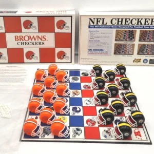 Browns vs. Steelers Checkers game