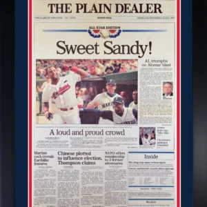 Plain Dealer - All Star Game newspaper