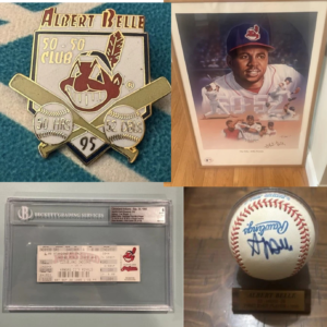 Albert Belle 50/50 memorabilia